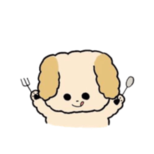 This is my Fluffy Dog. sticker #10944438