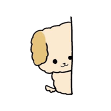 This is my Fluffy Dog. sticker #10944439