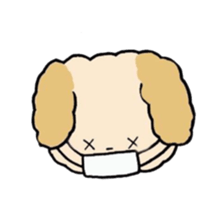 This is my Fluffy Dog. sticker #10944441