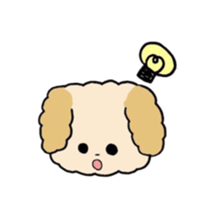 This is my Fluffy Dog. sticker #10944442