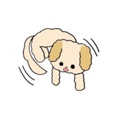 This is my Fluffy Dog. sticker #10944444