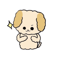 This is my Fluffy Dog. sticker #10944445