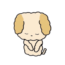 This is my Fluffy Dog. sticker #10944446