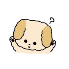 This is my Fluffy Dog. sticker #10944447