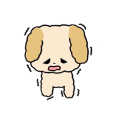 This is my Fluffy Dog. sticker #10944448