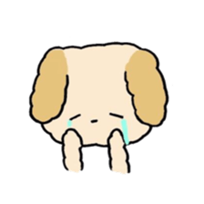 This is my Fluffy Dog. sticker #10944449