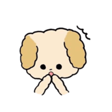 This is my Fluffy Dog. sticker #10944454