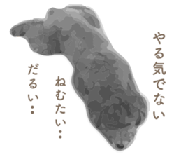 silver toy poodle sticker!! sticker #10944841