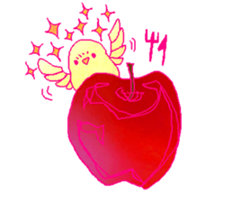 little bird and sweets sticker #10945299