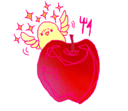 little bird and sweets sticker #10945299