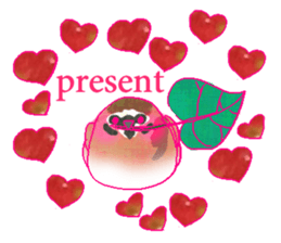 little bird and sweets sticker #10945302