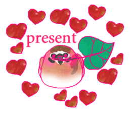 little bird and sweets sticker #10945302