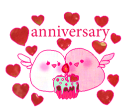 little bird and sweets sticker #10945303