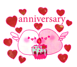 little bird and sweets sticker #10945303