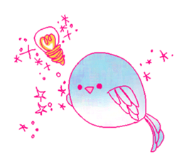 little bird and sweets sticker #10945308