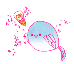 little bird and sweets sticker #10945308