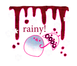 little bird and sweets sticker #10945311