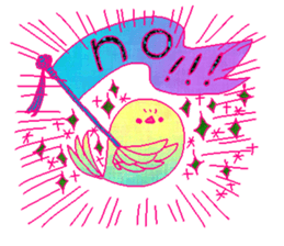 little bird and sweets sticker #10945313