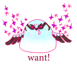 little bird and sweets sticker #10945315