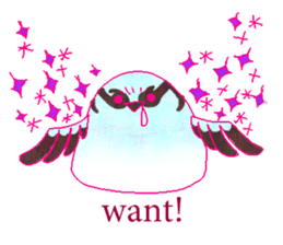little bird and sweets sticker #10945315