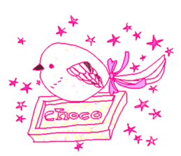 little bird and sweets sticker #10945316