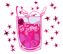 little bird and sweets sticker #10945318