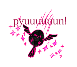 little bird and sweets sticker #10945324