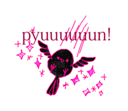 little bird and sweets sticker #10945324