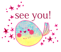 little bird and sweets sticker #10945325