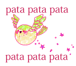 little bird and sweets sticker #10945327