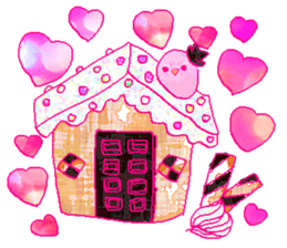 little bird and sweets sticker #10945333