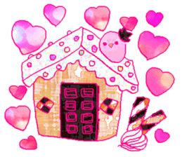 little bird and sweets sticker #10945333