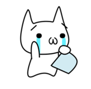 Cat and Round face 2 sticker #10945909