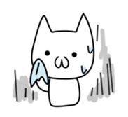 Cat and Round face 2 sticker #10945911