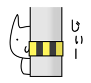 Cat and Round face 2 sticker #10945913