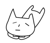 Cat and Round face 2 sticker #10945935