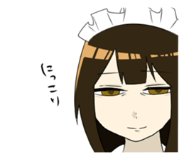 japanese maid is so cute sticker #10946063