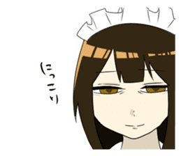 japanese maid is so cute sticker #10946063