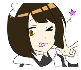 japanese maid is so cute sticker #10946073