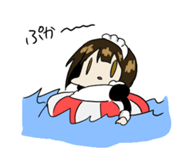 japanese maid is so cute sticker #10946080