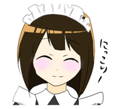japanese maid is so cute sticker #10946081