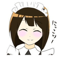 japanese maid is so cute sticker #10946081