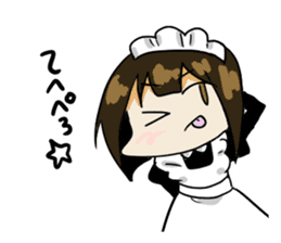 japanese maid is so cute sticker #10946087