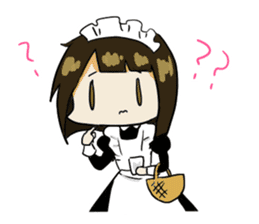 japanese maid is so cute sticker #10946088