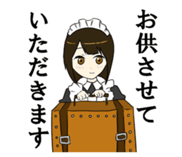 japanese maid is so cute sticker #10946089