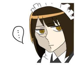 japanese maid is so cute sticker #10946091