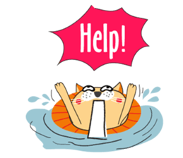 Super Ruffled Cat sticker #10946134