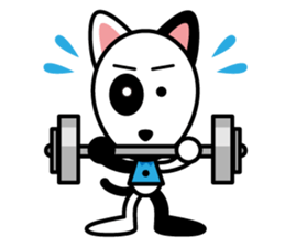 Happy dog life. sticker #10946834