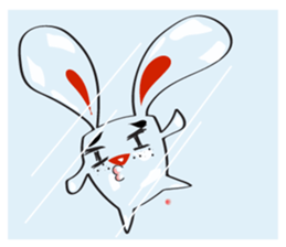 A Cute White Rabbit sticker #10947024