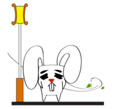 A Cute White Rabbit sticker #10947028